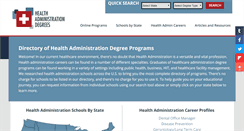 Desktop Screenshot of healthadministrationdegrees.com