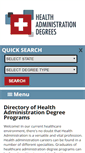 Mobile Screenshot of healthadministrationdegrees.com